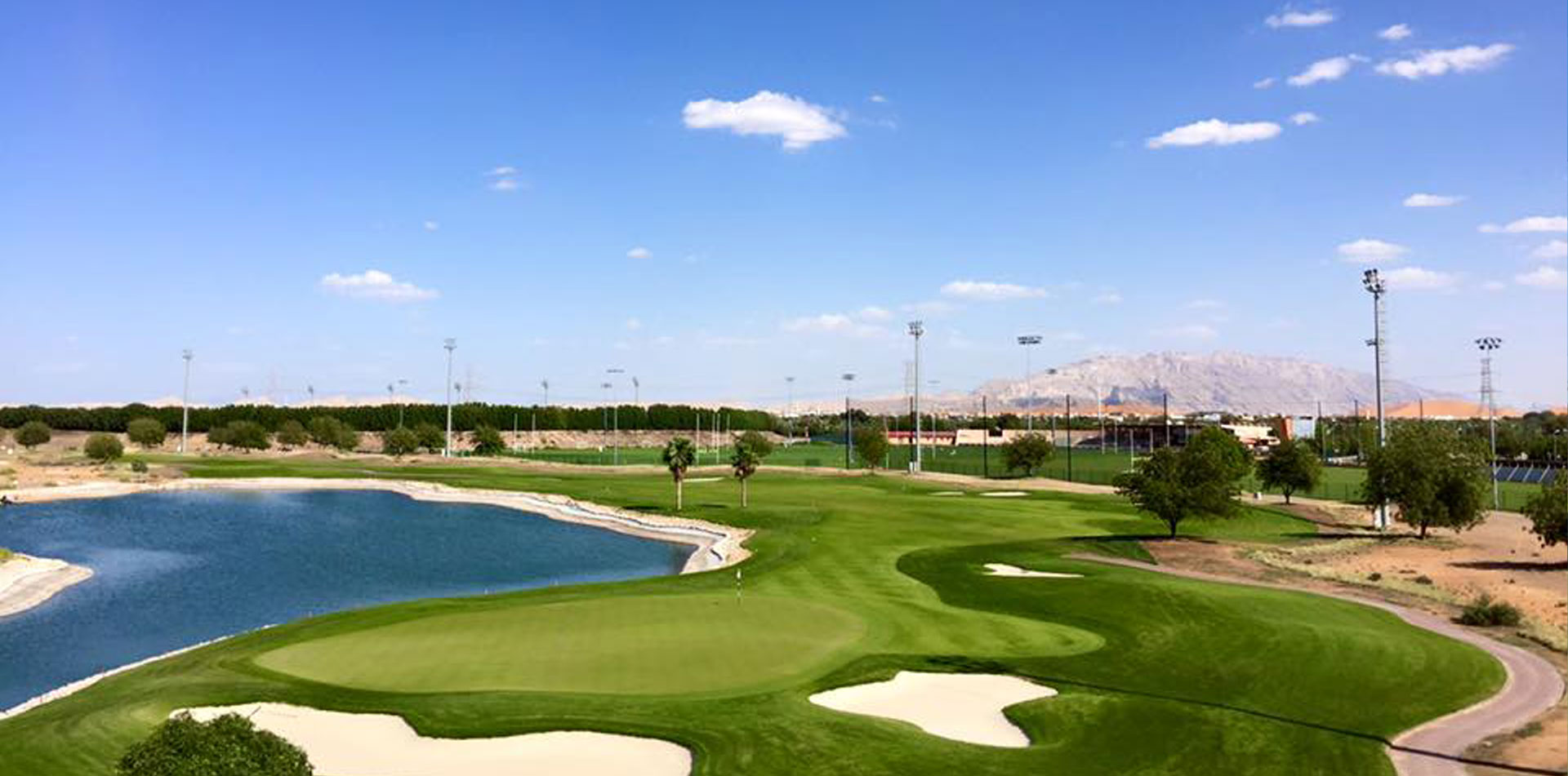 Al Ain golf facility aerial view